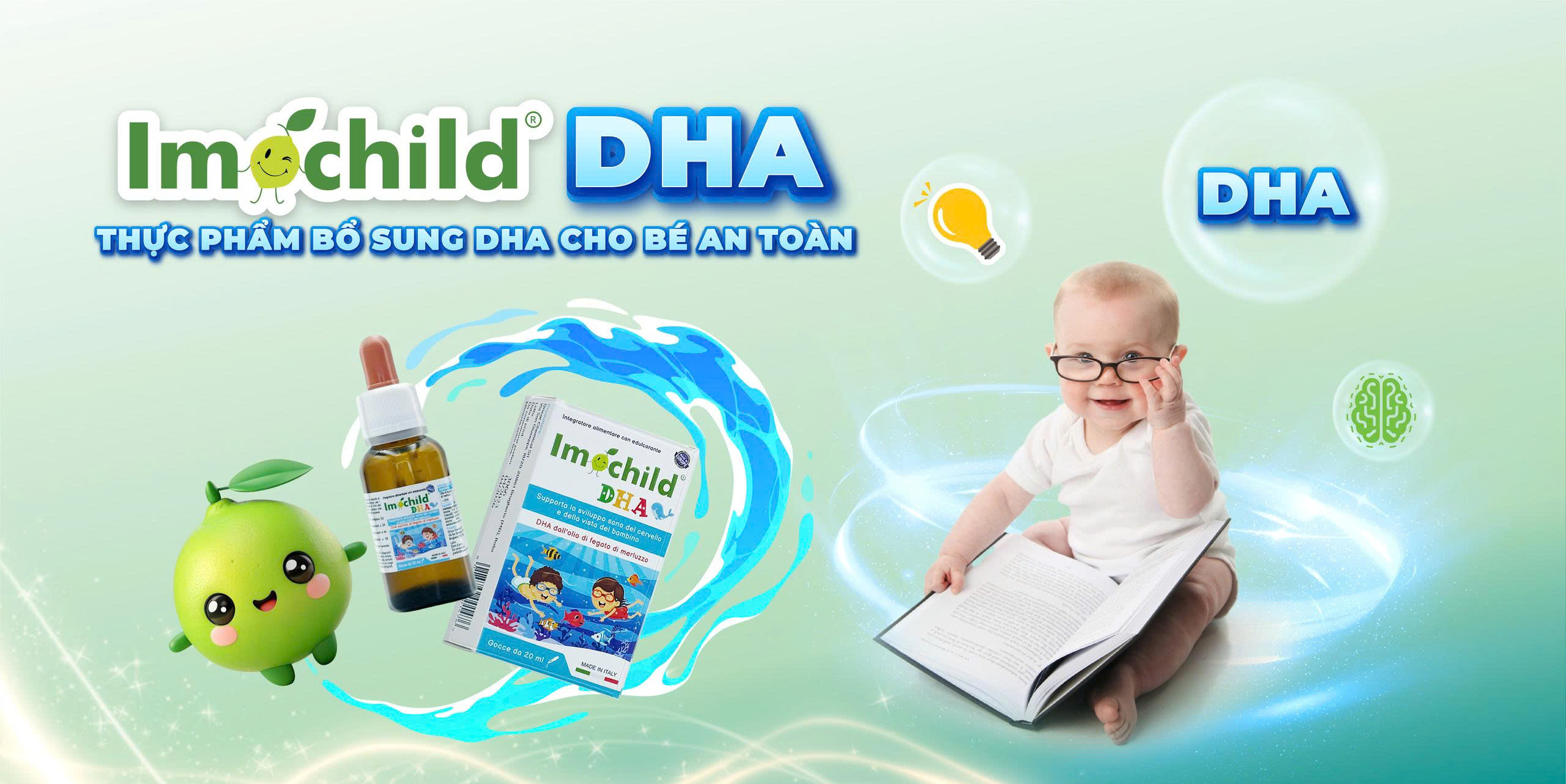 DHA cho trẻ sơ sinh và trẻ nhỏ: Vai trò, liều lượng và cách bổ sung an toàn 10 hinh-anh-thuc-pham-Imochild-DHA-cho-be-phat-trien-tri-nao