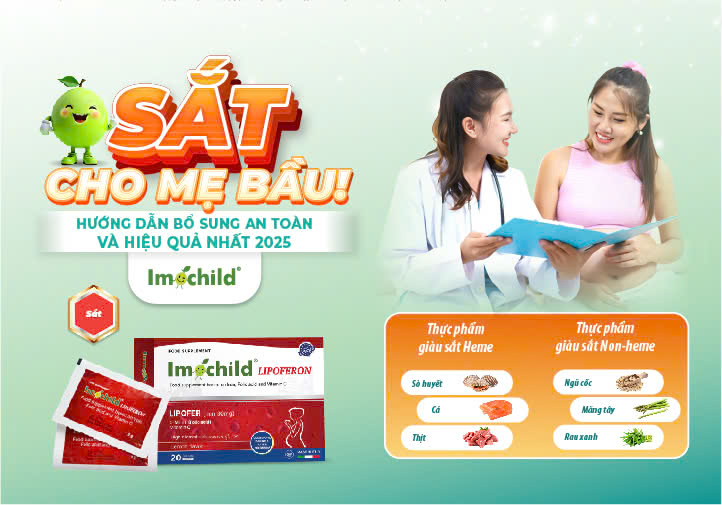 Sắt cho mẹ bầu: Hướng dẫn bổ sung an toàn và hiệu quả nhất 2025