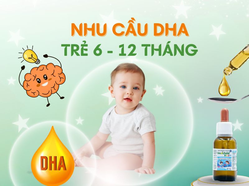 Hình ảnh nhu cầu DHA của trẻ 6 - 12 tháng tuổi