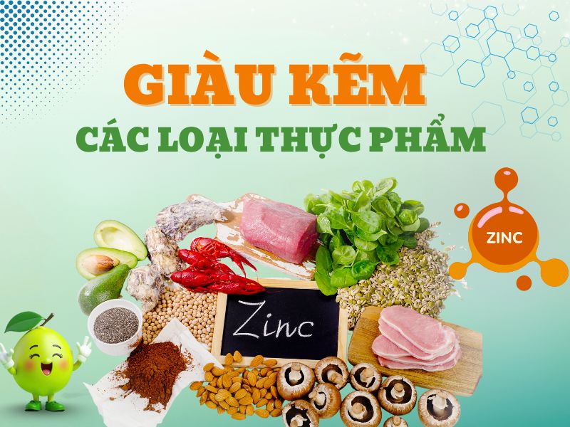 6 Thực phẩm giàu kẽm giúp trẻ ăn ngon tự nhiên 1 Hình ảnh thực phẩm giàu kẽm bổ sung cho trẻ