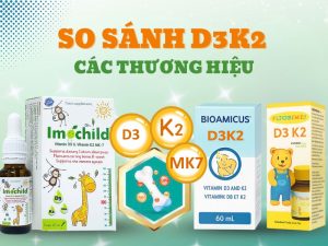 Hình ảnh so sánh D3 K2 các thương hiệu