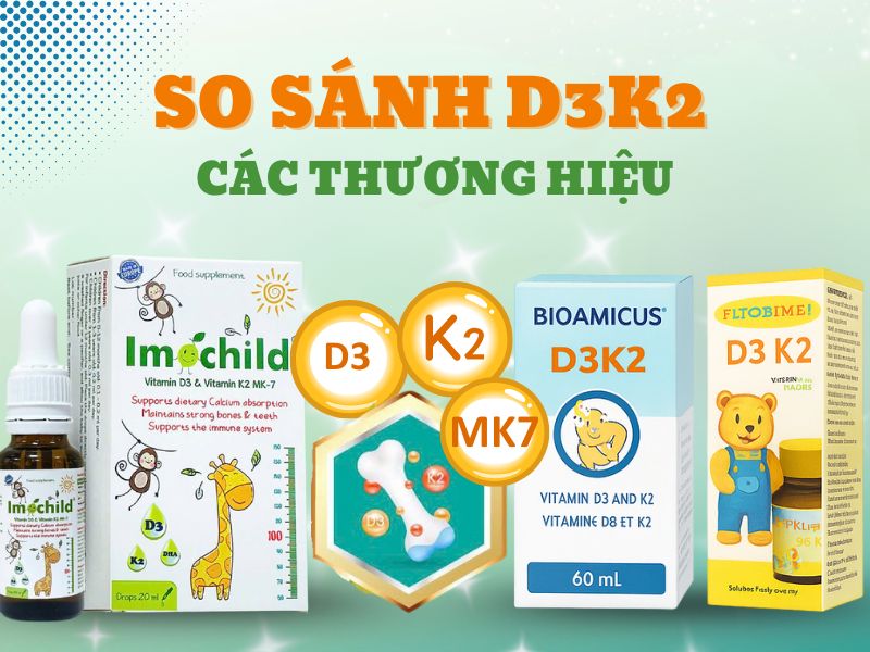 Hình ảnh so sánh D3 K2 các thương hiệu