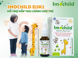 Imochild D3K2: Hỗ trợ hấp thu canxi cho trẻ
