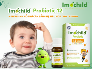 Imochild Probiotic 12: Men vi sinh hỗ trợ tiêu hóa cho trẻ
