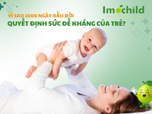 Vì sao 1000 ngày đầu đời quyết định sức đề kháng của trẻ?